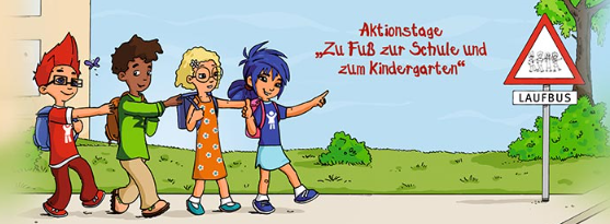 Zu Fu zur Schule